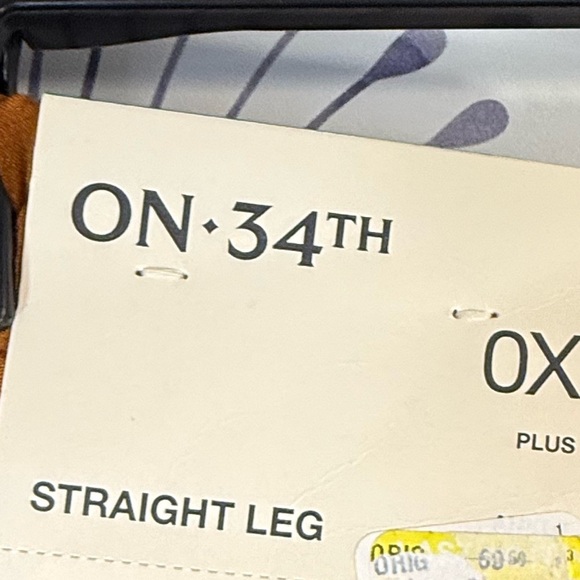 On 34th Caramel pull on work pants - Picture 2 of 4